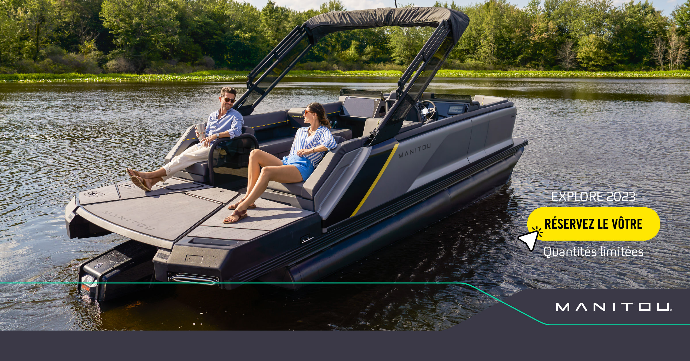 Pontons Manitou Explore et Cruise 2023